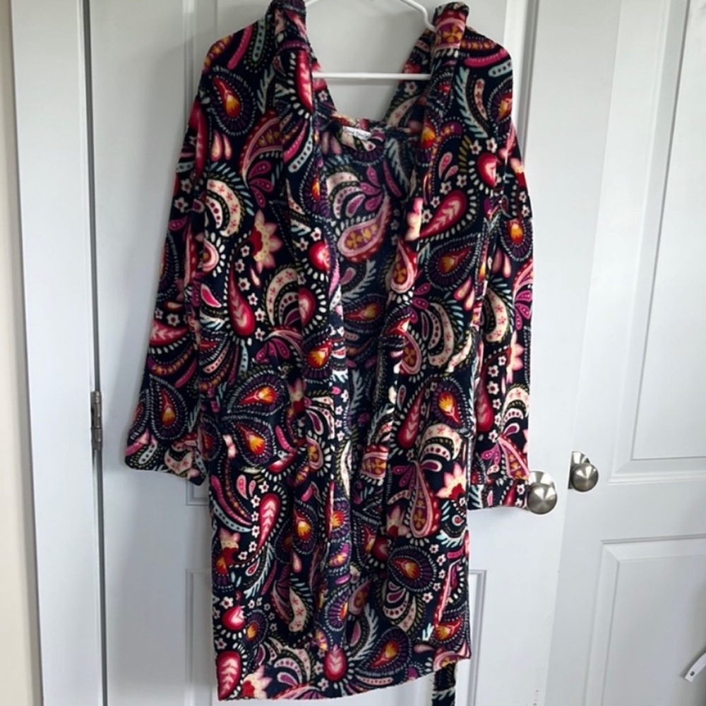 Vera Bradley Multicolor Fleece Robe